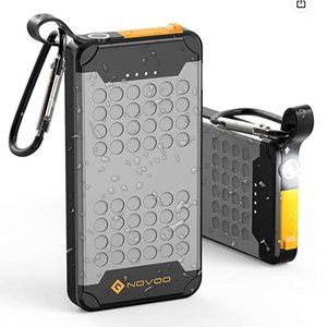 NOVOO Waterproof Portable Charger Battery Pack Flashlight